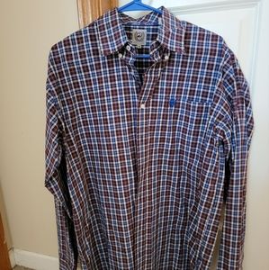Cinch Mens Long Sleeve button down Medium Multicolor plaid
